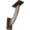 Ekena Millwork Bradford Steel Bracket, Hammered Dark Bronze 2"W x 7"D x 7"H BKTM02X07X07BRHDB - alternate 1